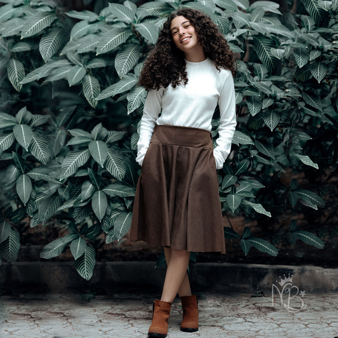 Suede Skirt