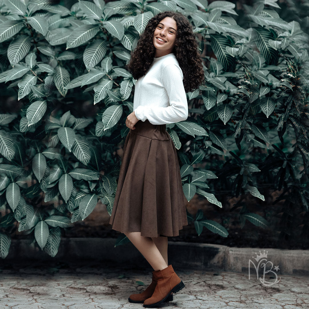 Suede Skirt