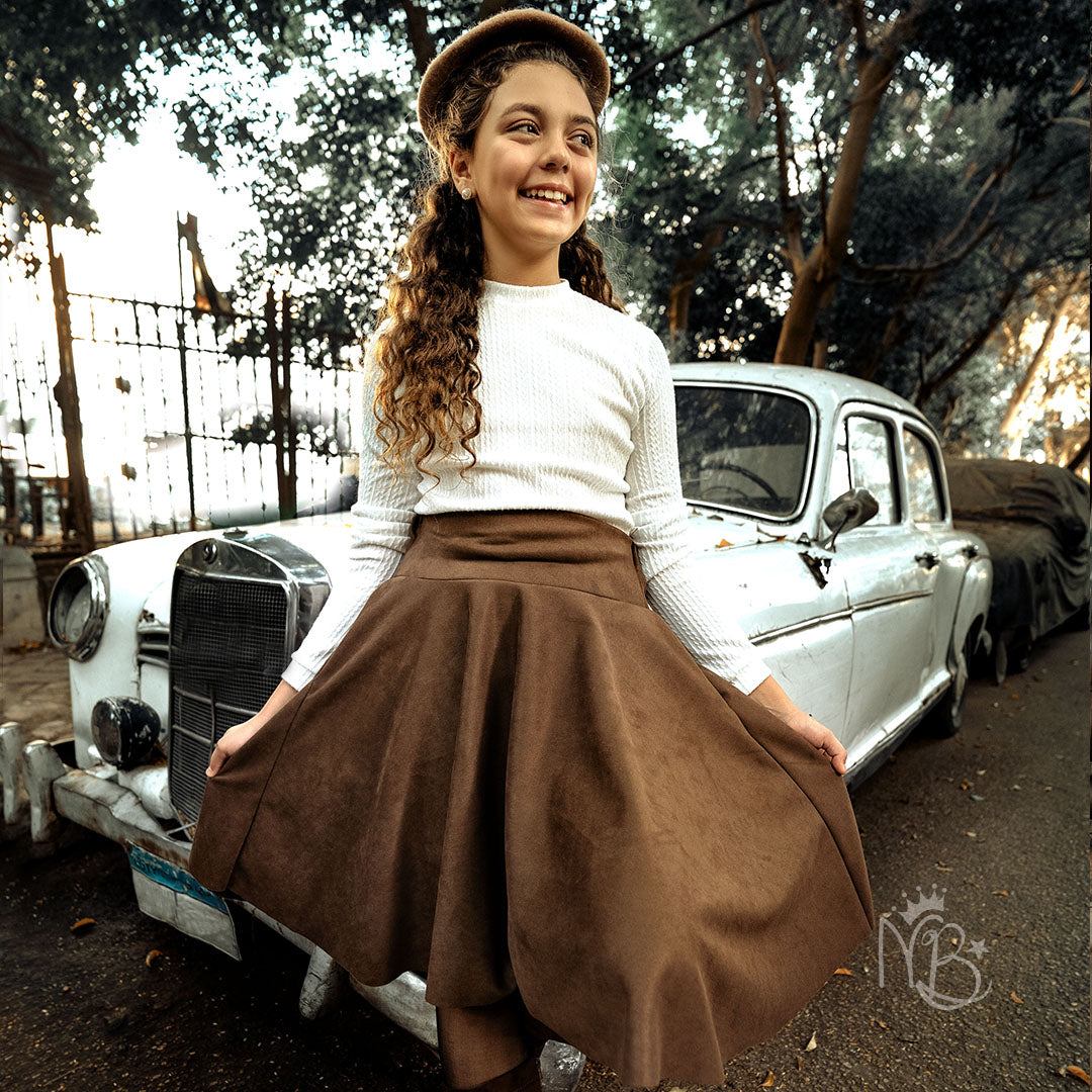 Suede Skirt
