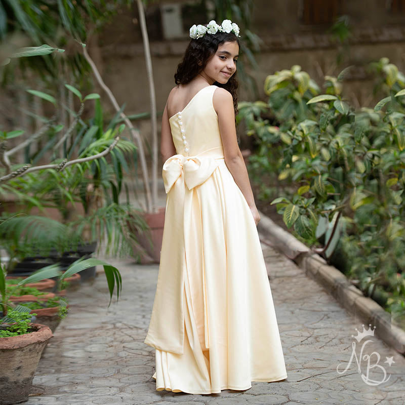 Lumineuse Satin Gown