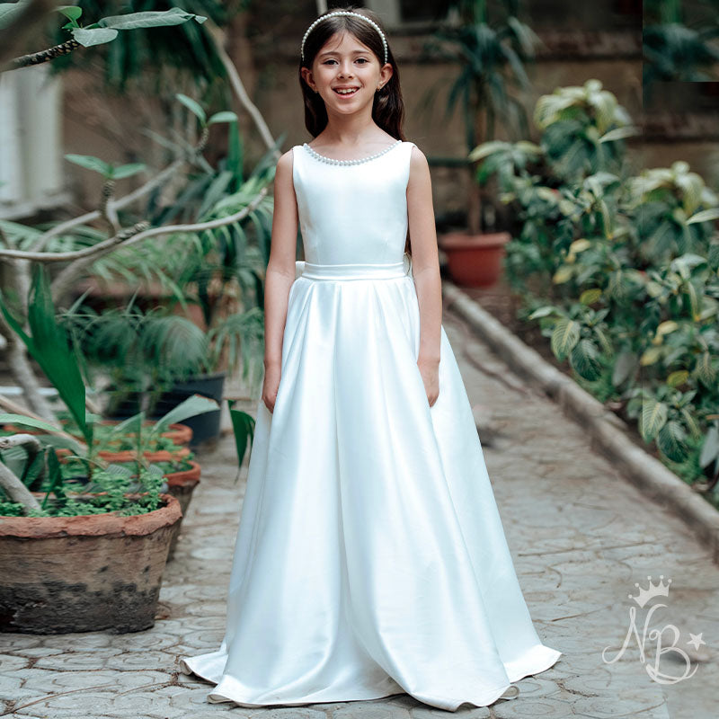 Pearla Satin Gown