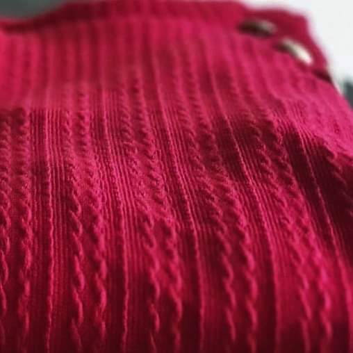 Turtle Neck Red Pullover
