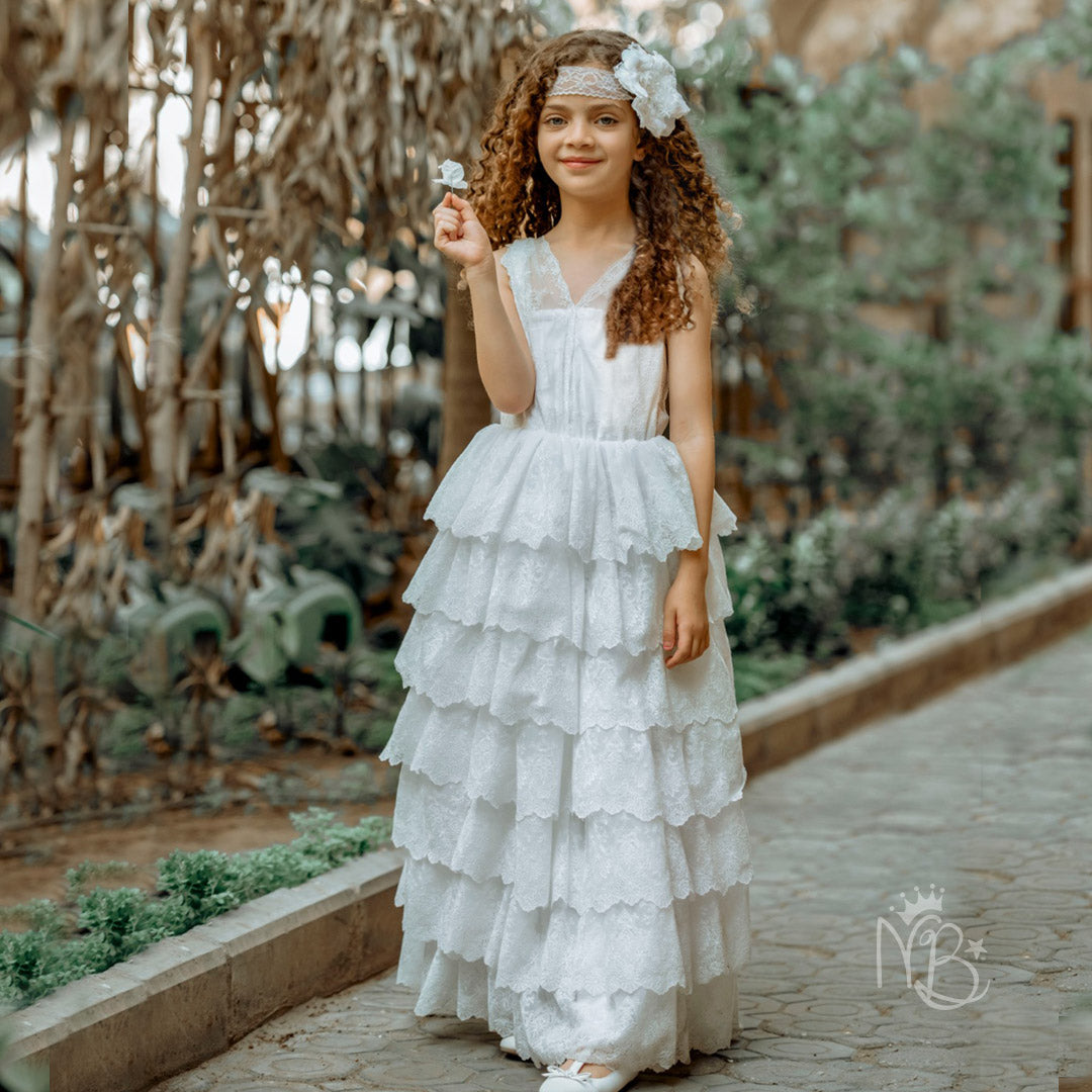 Flower Girl Tiered Dress