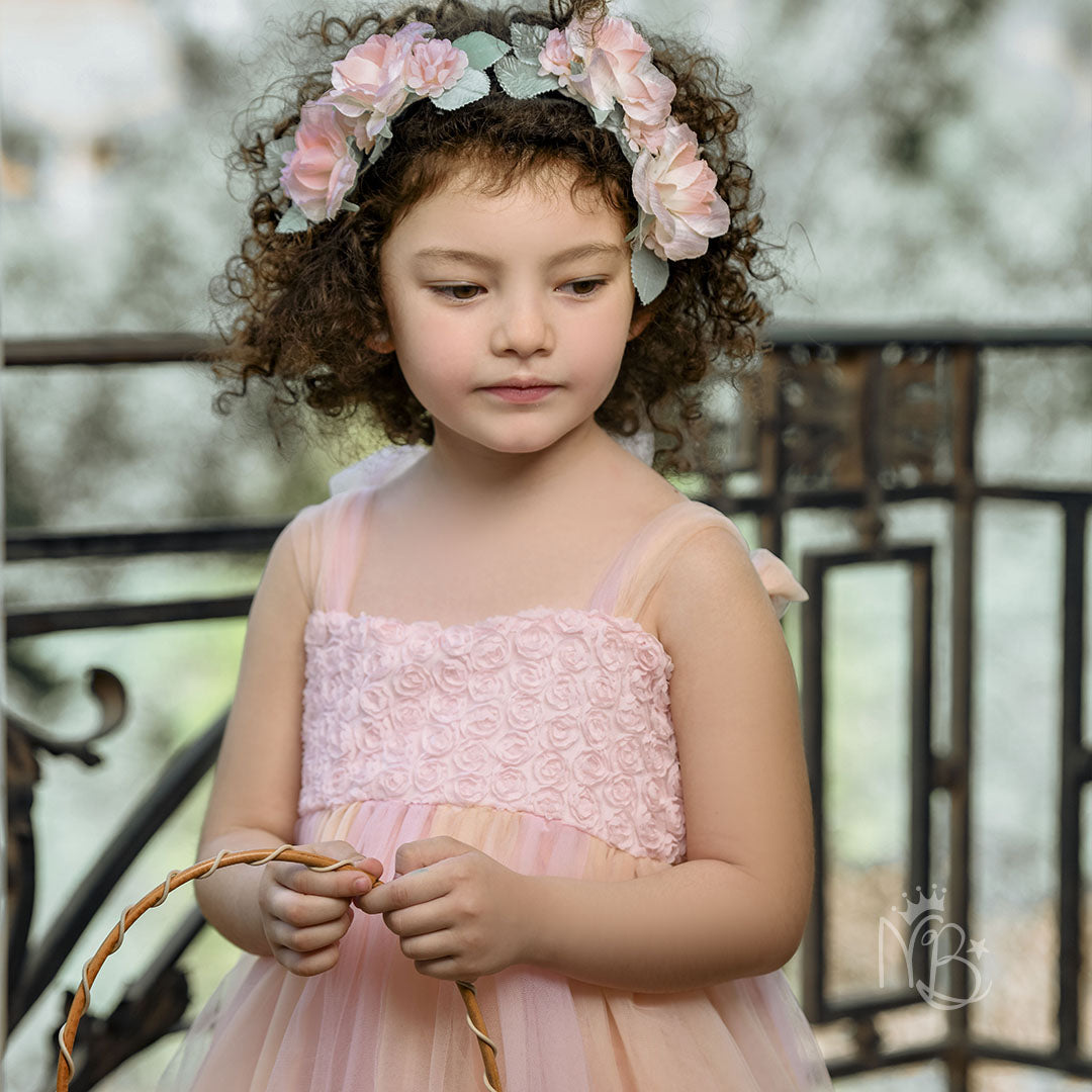 Floral Salmon Dress