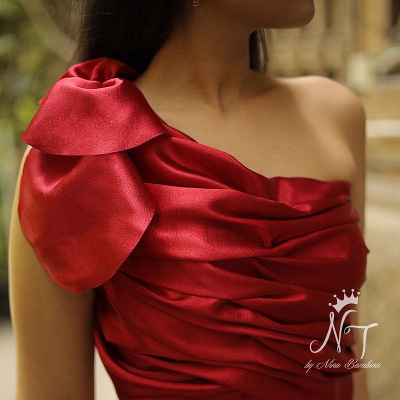 Crimson Allure Gown