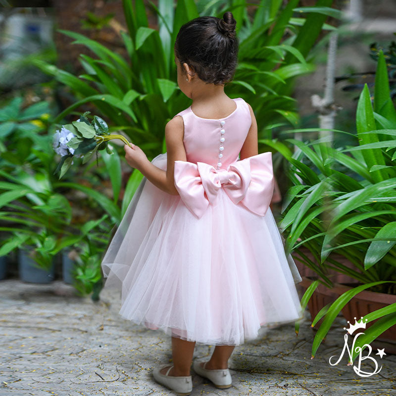 Pink Cloud Bow Dress